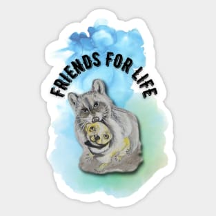 Animals  Friends For Life Sticker